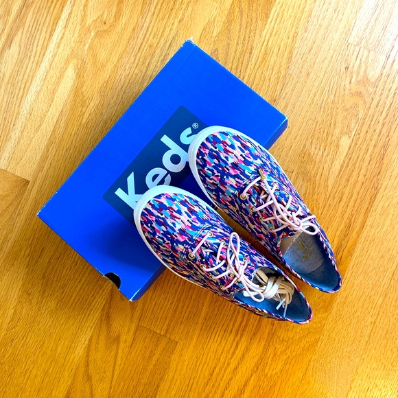 NWOT - Keds x Liberty London Sneakers - Meadow Pink - Size 8M - Picture 1 of 4